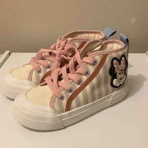 Zara Kids Sneakers - Pink and Cream with Character Accent